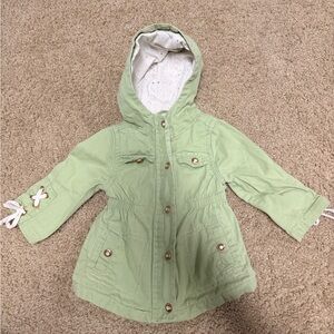 Kids Green Hooded Jacket